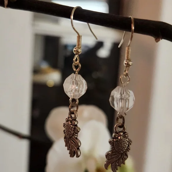 Handmade Fish Earrings - Picture 2 of 3